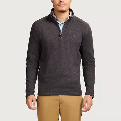 IZOD Thermasoft Sweater Fleece Mens Mock Neck Long Sleeve Quarter-Zip Pullover