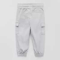 Okie Dokie Baby Boys Drawstring Waist Cuffed Regular Fit Jogger Pant