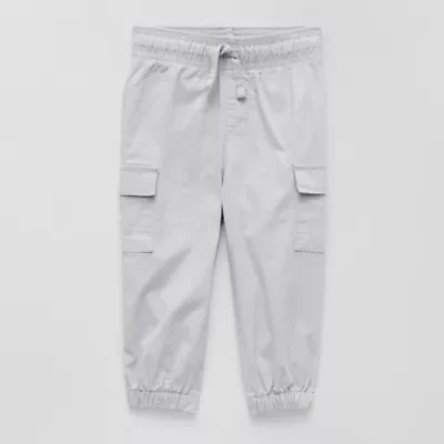 Okie Dokie Baby Boys Drawstring Waist Cuffed Regular Fit Jogger Pant