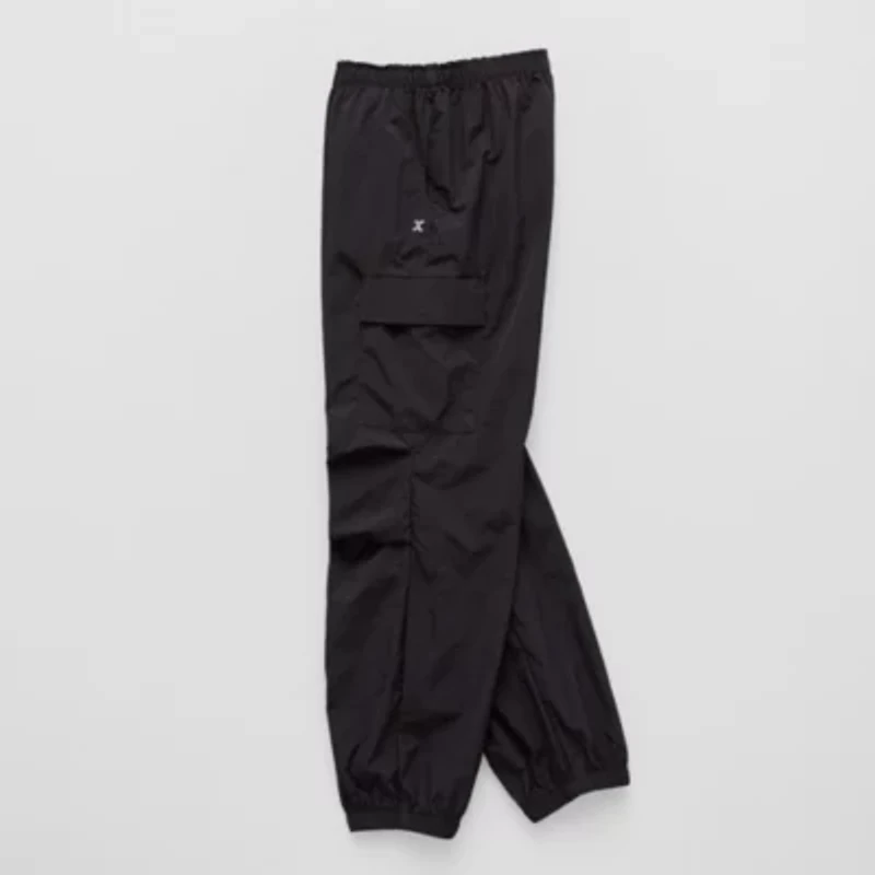 Xersion Little & Big Kid Girls High Rise Cinched Active Cargo Pant