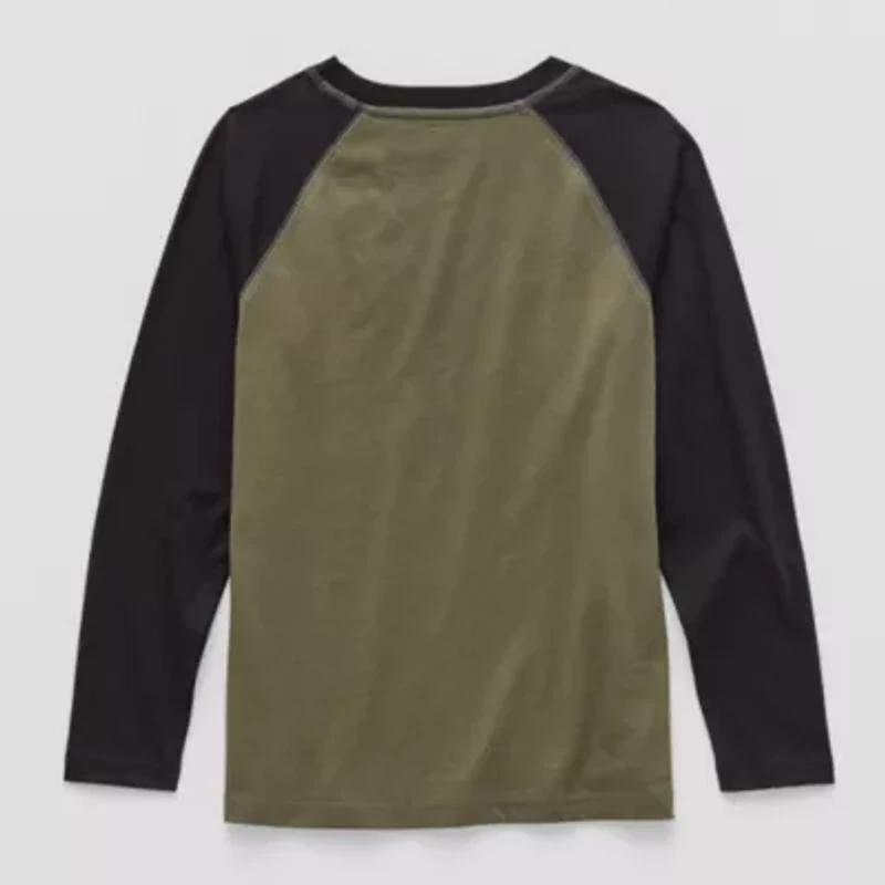 Thereabouts Little & Big Kid Boys Crew Neck Long Sleeve T-Shirt