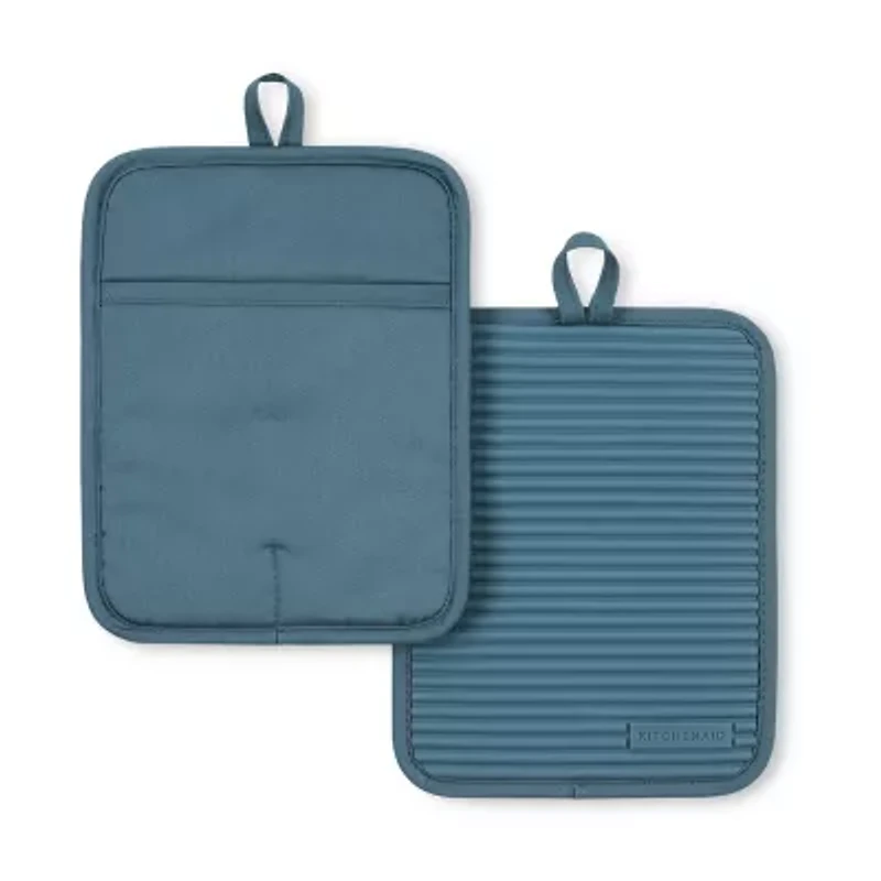 KitchenAid Ribbed Soft Silicone 2-pc. Pot Holder Set