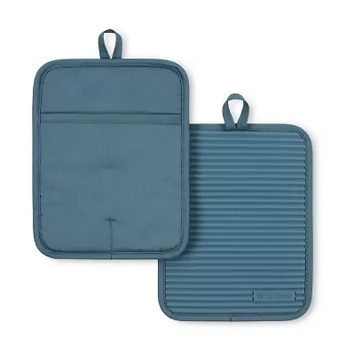KitchenAid Ribbed Soft Silicone 2-pc. Pot Holder Set
