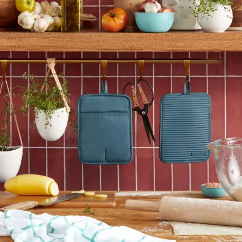 KitchenAid Ribbed Soft Silicone 2-pc. Pot Holder Set