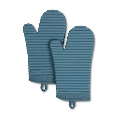 KitchenAid Ribbed Soft Silicon 2-pc. Oven Mitt Set