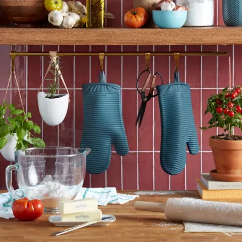 KitchenAid Ribbed Soft Silicon 2-pc. Oven Mitt Set