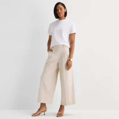 Worthington Womens Cropped Everyday Pant