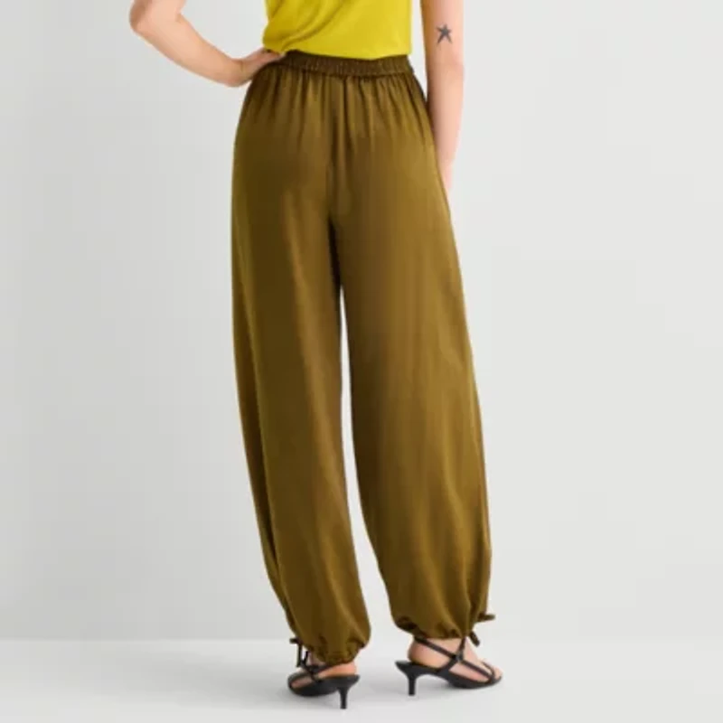 Worthington Womens High Rise Pull-On Pant