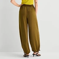 Worthington Womens High Rise Pull-On Pant