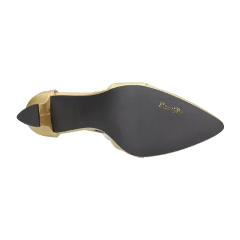 Easy Street Elegance Womens Round Closed Toe Block Heel Pumps