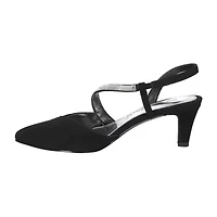 Easy Street Emerald Womens Round Closed Toe Stiletto Heel Pumps