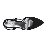 Easy Street Emerald Womens Round Closed Toe Stiletto Heel Pumps