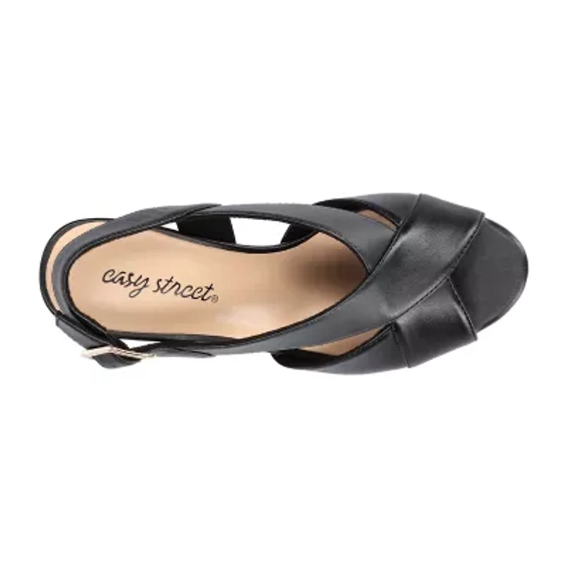 Easy Street Womens Christy Heeled Sandals