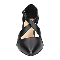 Easy Street Elegance Womens Round Closed Toe Block Heel Pumps