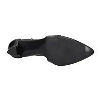 Easy Street Elegance Womens Round Closed Toe Block Heel Pumps