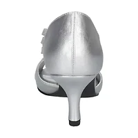 Easy Street Oceana Womens Round Open Toe Stiletto Heel Pumps