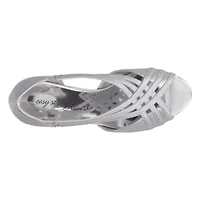 Easy Street Oceana Womens Round Open Toe Stiletto Heel Pumps