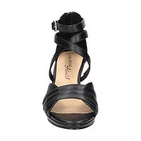 Easy Street Crissa Womens Round Open Toe Stiletto Heel Pumps