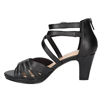 Easy Street Crissa Womens Round Open Toe Stiletto Heel Pumps