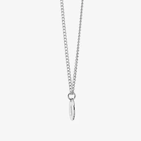 Womens Sterling Silver Initial Necklace