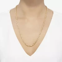 Unisex Adult 14K Gold 24 Inch Rope Chain Necklace