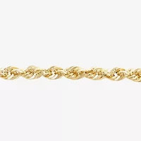 Unisex Adult 14K Gold 24 Inch Rope Chain Necklace
