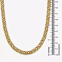 Made in Italy Unisex Adult 14K Gold 24 Inch Byzantine Chain Necklace