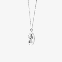 Paw Womens Sterling Silver Round 18 Inch Pendant Necklace