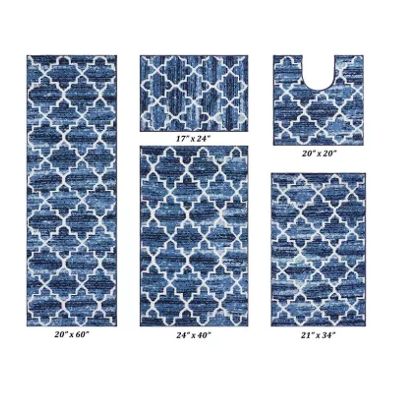 Better Trends Savio 5-pc. Bath Rug Set