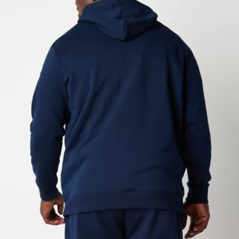 Xersion Cotton Fleece Mens Long Sleeve Active Big and Tall Hoodie