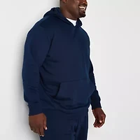 Xersion Cotton Fleece Mens Long Sleeve Active Big and Tall Hoodie