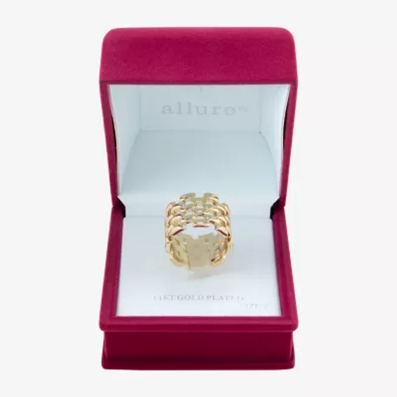 Sparkle Allure Watch Strap Womens 16MM 14K Gold Over Brass Band