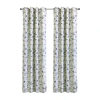 THERMALOGIC™ Flora Grommet Top Energy Saving Blackout Single Curtain Panel
