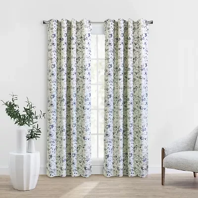 THERMALOGIC™ Flora Grommet Top Energy Saving Blackout Single Curtain Panel