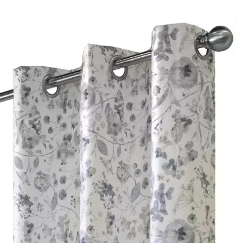 THERMALOGIC™ Flora Grommet Top Energy Saving Blackout Single Curtain Panel