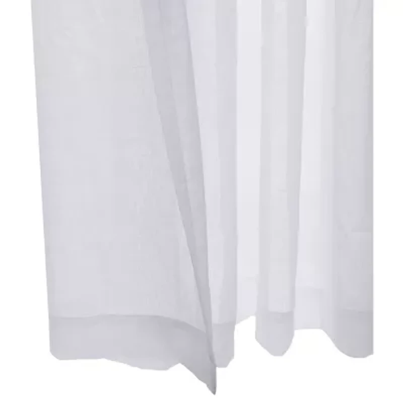 Habitat Cote D'Azure Grommet Top Sheer Single Curtain Panel