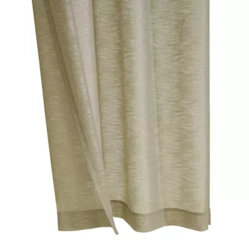 Boucle Grommet Top Sheer Single Curtain Panel