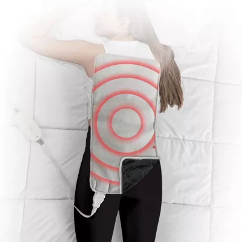 Sharper Image Calming Weighted Heating Pad with Copper + Charcoal