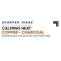 Sharper Image Calming Weighted Heating Pad with Copper + Charcoal