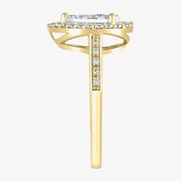 Womens 1/2 CT. T.W. Natural White Diamond 14K Two Tone Gold Cocktail Ring
