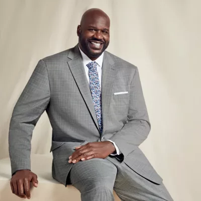 Shaquille O'Neal XLG Mens Big and Tall Stretch Fabric Classic Fit Suit Jacket