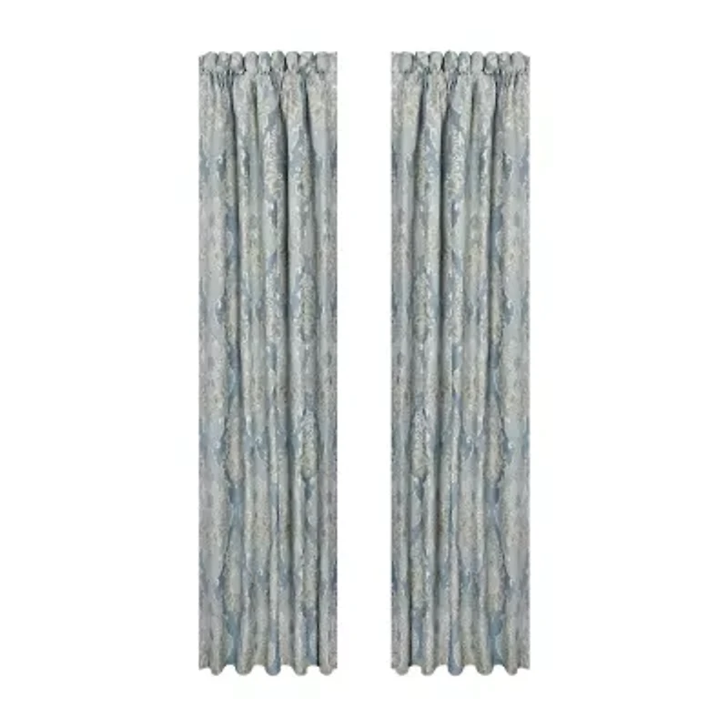 Queen Street Cesar Rod Pocket Blackout Set of 2 Curtain Panel