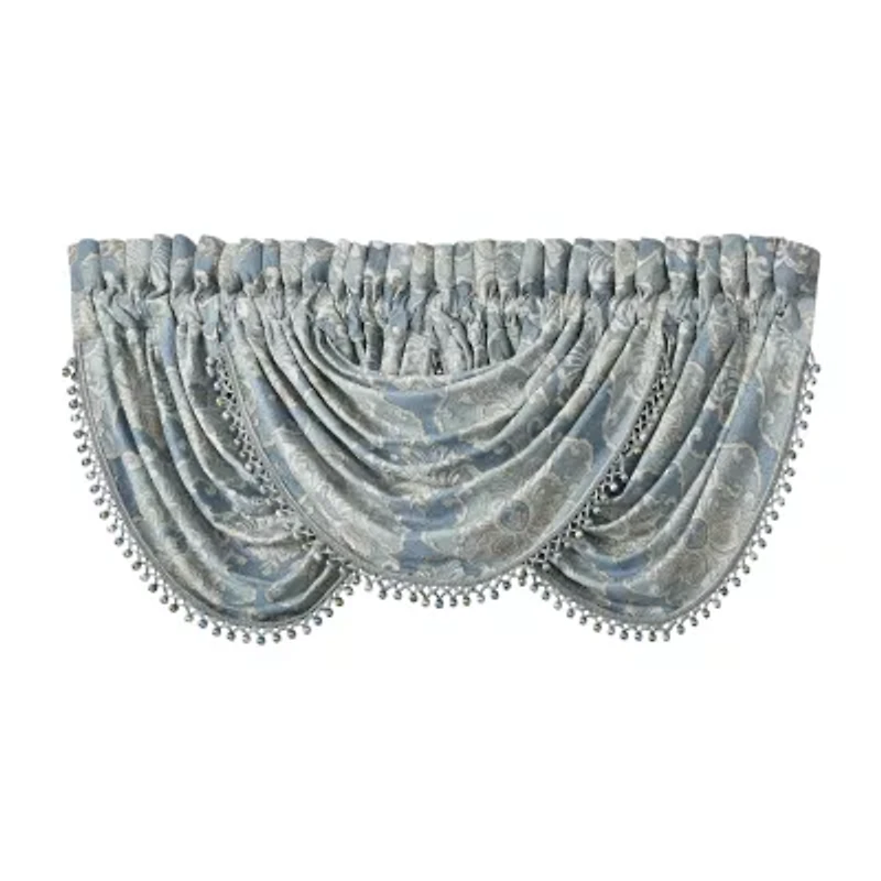 Queen Street Cesar Rod Pocket Waterfall Valance