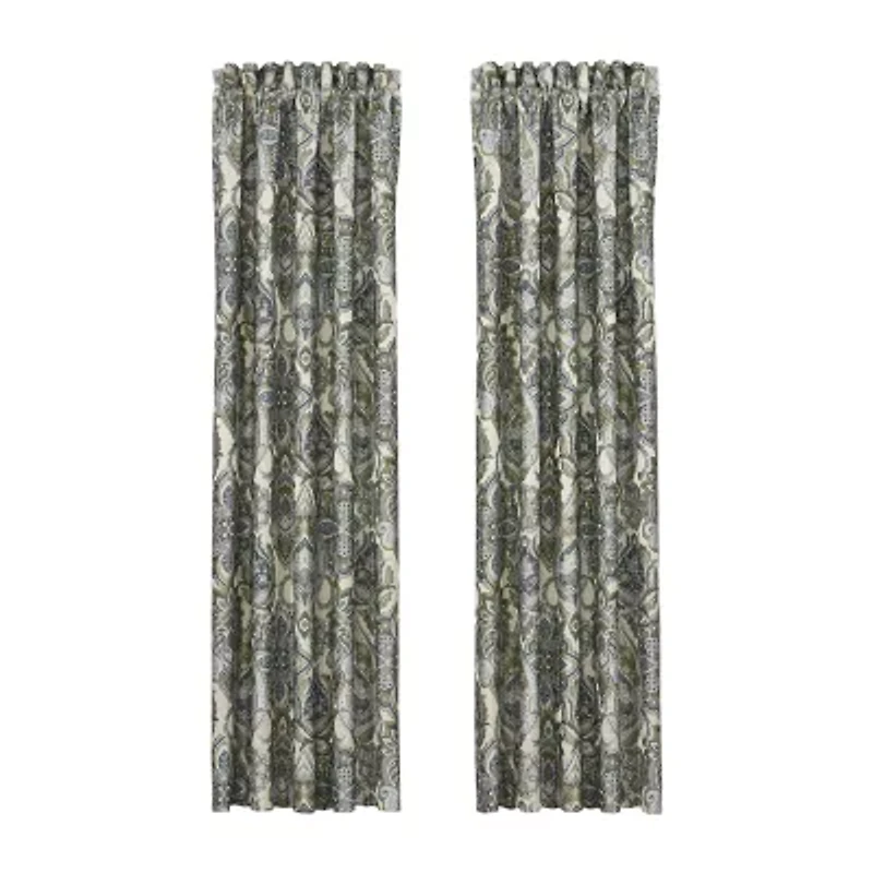 Queen Street Anzalone Rod Pocket Blackout Set of 2 Curtain Panel