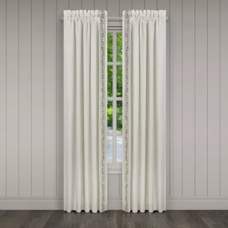 Queen Street Flaire Rod Pocket Blackout Set of 2 Curtain Panel