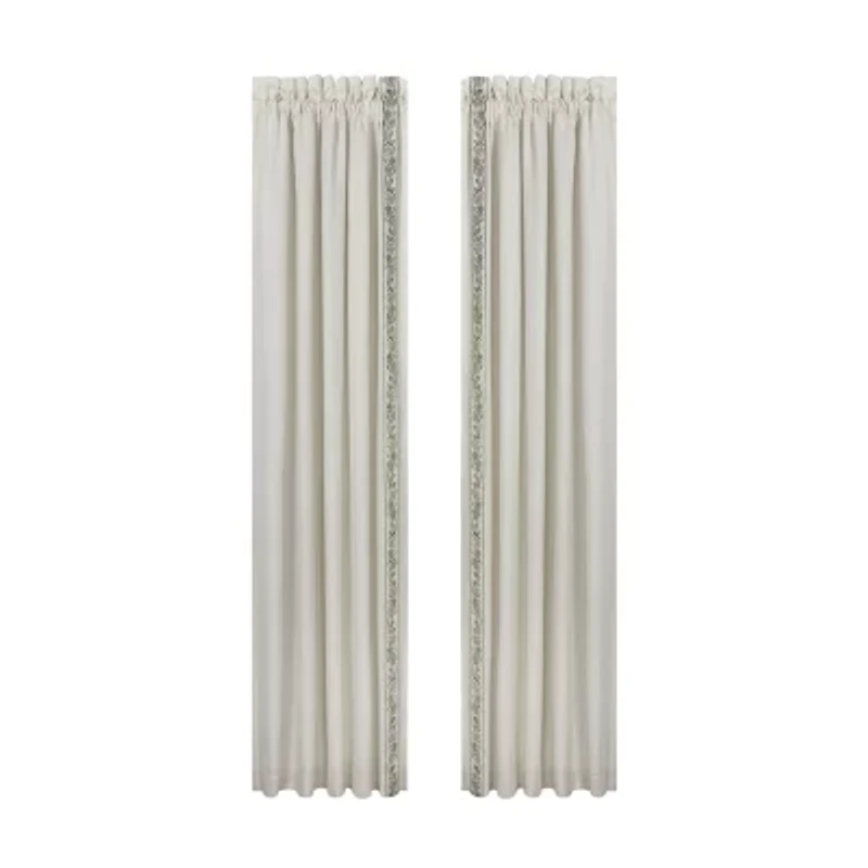 Queen Street Flaire Rod Pocket Blackout Set of 2 Curtain Panel
