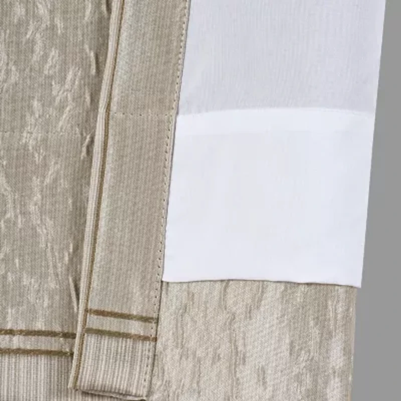 Queen Street Benton Flax Rod Pocket Blackout Set of 2 Curtain Panel