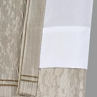 Queen Street Benton Flax Rod Pocket Blackout Set of 2 Curtain Panel