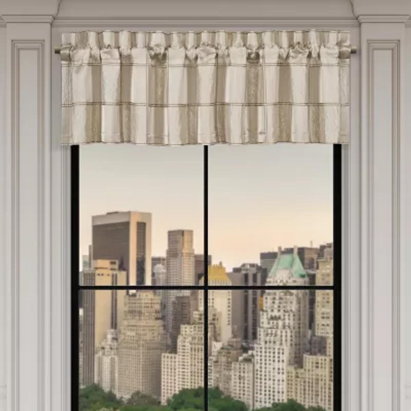 Queen Street Benton Flax Rod Pocket Tailored Valance