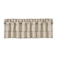 Queen Street Benton Flax Rod Pocket Tailored Valance